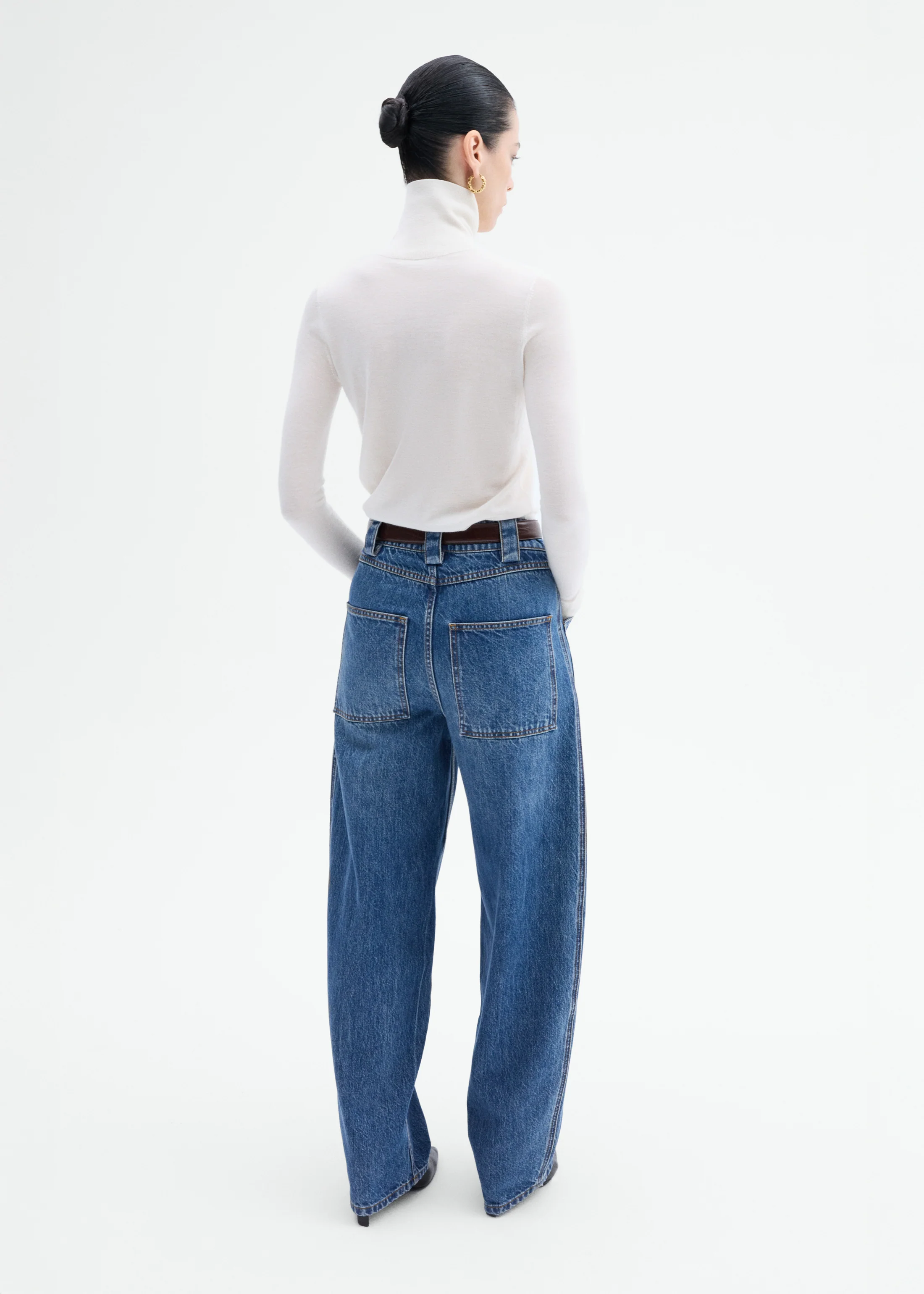 Denim Patch Pocket Jean - Indigo - Image 3