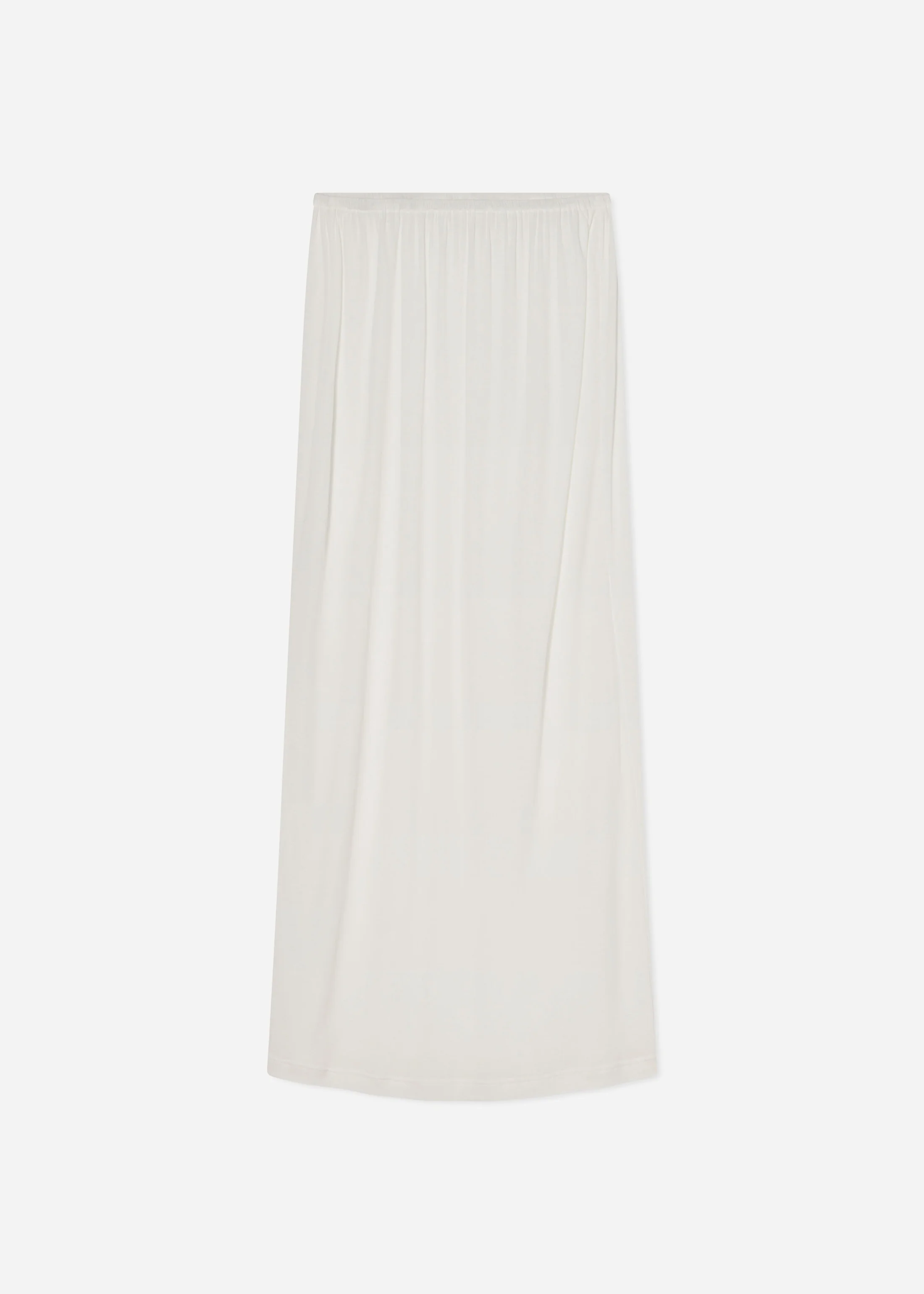 Pencil Skirt in Cotton Jersey -Ivory - Image 3