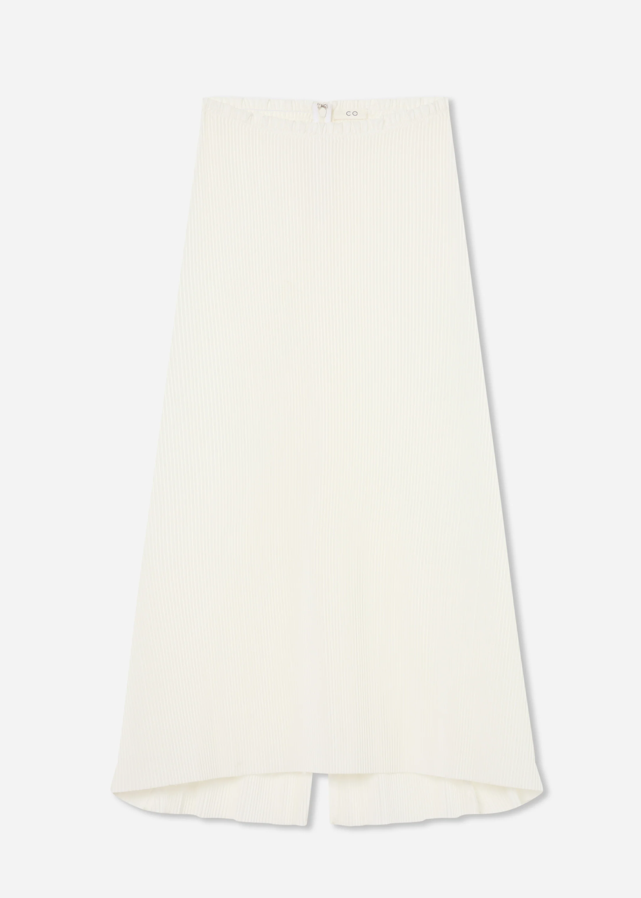 Midi Skirt in Plisse - Off White - Image 4